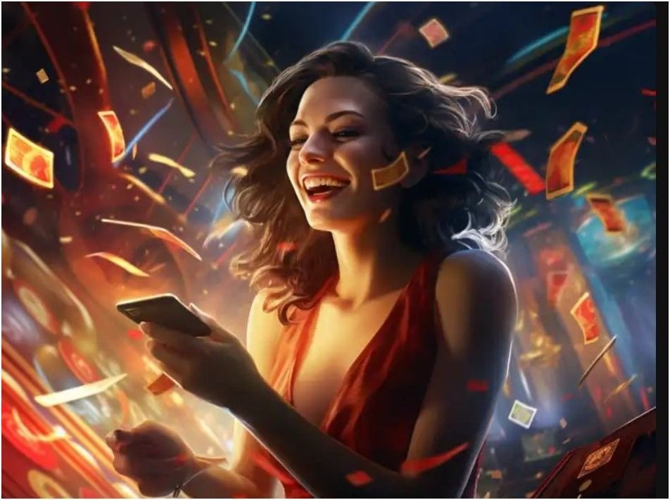 Antarmuka aplikasi mobile dewa game dengan permainan slot dan pasar sportsbook